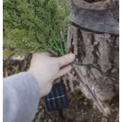 Emos LED vejice s solarno ploščo, zunanja in notranja, topla bela