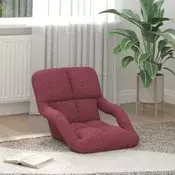 vidaXL Nastavljiv tlačni stol Vinorodna rdeča 58 x 62 x 58 cm Blago
