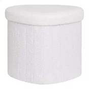 Bel tabure iz tkanine bouclé Medford – House Nordic
