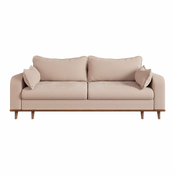 Bež sofa od samta 220 cm Beata – Ropez