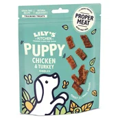 Lilys Kitchen Puppy Chicken & Turkey Nibbles priboljški - 70 g