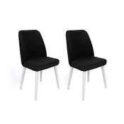 Conceptum Hypnose Set 2 trpezarijske stolice Crno-Beli