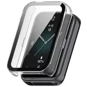 Ovitek z zaščito zaslona Techsuit Defense360 Pro za Honor Band 10/Band 9 - prozoren