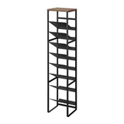 Črno kovinsko držalo za vino število steklenic 16 20x88,5x19 cm Tower – YAMAZAKI