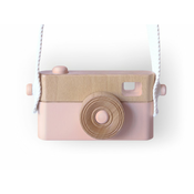 Otroški leseni fotoaparat PixFox roza Craffox