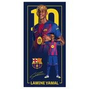 FC Barcelona Brisača za na plažo Lamine Yamal mikrofibra 70X140 124609 večbarvna