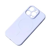 HURTEL Silikonski ovitek združljiv z MagSafe za iPhone 15 Pro Silikonski ovitek - moder