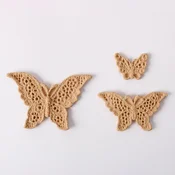 Upogljiv les Pentart Metulj set 5 x 3 cm 3 kos