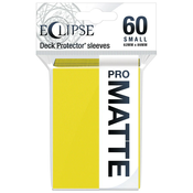 Štitnici za karte Ultra Pro - Eclipse Matte Small Size, Lemon Yellow (60 kom.)