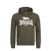 Moški pulover s kapuco Lonsdale 117033-Green/White