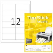 Herma Top Stick 8711 naljepnice, 96,5 x 42,3 mm, bijele, 100/1