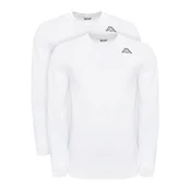 Kappa Komplet majic z dolgimi rokavi? Logo Saro 37216LW Bela Regular Fit