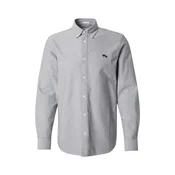 WRANGLER Srajca OXFORD SHIRT pegasto siva