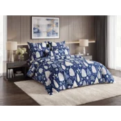 Posteljnina iz mikrovlaken INDIGO BLOOM modra Dimenzije posteljnine: 2 kom 70 x 90 cm | 200 x 220 cm