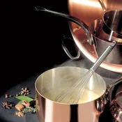 de Buyer Lonec iz nerjavečega jekla 6460.12, copper saucepan, cast iron handle, not suitable for induction, diameter 12 cm