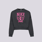 Nike Vesta G Nsw Trend Flc Crew Prnt Girl Djecji Odjeca Dukserice FZ4722-060 Siva