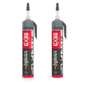 shumee CX80 HYBRICX Univerzalno tesnilo - avtomobilsko lepilo črne barve 210 g x 2