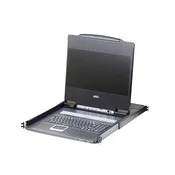 Aten CL6700MW-ATA-SG USB DVI WideScreen Full HD 17.3 LCD Konzola with USB Peripheral Support and with Spanish keyboard