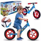 Paw Patrol Tačke na patrulji Lahko kovinsko kolo za dečke brez pedala, nastavljivo, s samodejnimi EVA-kolesi 11”