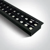 VGRADNA LED SVETILKA 96 KOSOV ŽARNICA UGR17 40W CW 1300mm 34d LINEARNA 230V ČRNA DM38150BR/B/C