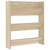 Zidni ormaric za cipele boja hrasta 80 x 18 x 90 cm drveni
