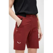 Pohodne kratke hlače Salewa Pedroc DST bordo barva