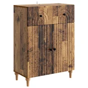 Vidaxl Strani šal s predalom Star les 66 x 34,5 x 90 cm Inženirski les