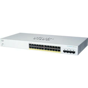 Cisco stikalo CBS220-24FP-4G (24xGbE, 4xSFP, 24xPoE , 382W) - REFRESH