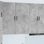 vidaXL Stenska kuhinjska omarica Betonsko siva 50 x 31 x 100 cm