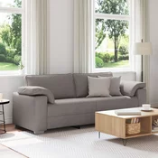 Sofa za 3 osobe Sivo-smeda 220 cm tkanina