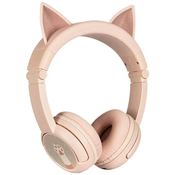 Wireless headphones for kids Buddyphones Play Ears Plus cat, Pink (4897111741047)
