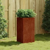 Vidaxl Cvetlično korito 40x40x80 cm corten jeklo
