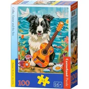 Castorland Puzzle Collie, kitara in morje 100 kosov