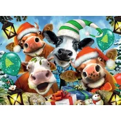 Ravensburger - Puzzle Živali Vesel božič - 500 kosov