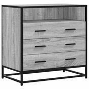 Vidaxl Predalnik siva sonoma 70x41x70 cm inženirski les