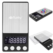 Ruhhy Precizna žepna tehtnica , 500g/0,01g, LCD, črna