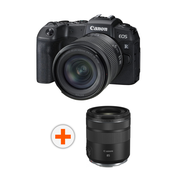 Kamera bez ogledala Canon - EOS RP, RF 24-105mm, f/F4-7.1 IS, crna + Objektiv Canon - RF 85mm f/2 Macro IS STM