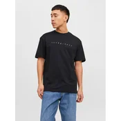 JACK & JONES Majica JJEStar  črna / bela