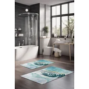 Lessentiel Maison Set Podloga za kupatilo CT-5424, Plavo-zeleni
