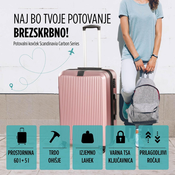 Scandinavia Potovalni kovček Carbon Series 60 l