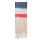 LEVIS  Šal JOLEA ecru/pastelno modra/progasto modra/rdeča
