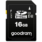 GoodRam CARTAO DE MEMÓRIA GOODRAM SDHC PARA CMERA E TABLET, 16 GB, C10 UHS E COMPACTO.