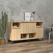 Greatstore Komoda 2 kosa dimljeni hrast 60x35x70 cm inženirski les