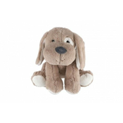 Teddies Pes/kunec sedeči pliš 30cm svetlo rjave barve