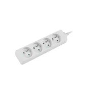Lanberg Podaljševalni kabel 1,5 m 4X klasična vtičnica bakren kabel bele barve