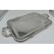 PompA¶A¶s by Casa Padrino luxury baroque serving tray crown silver 47 cm - designed by Harald GlA¶A¶ckler
