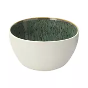 Skodelica za kosmiče GASTRO 12 cm, 400 ml, bela/zelena, kamnita posoda, Bitz