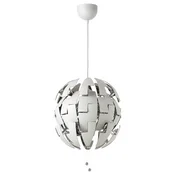 IKEA PS 2014 Viseča svetilka, bela/srebrna, 35 cm