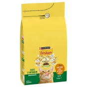 PURINA FRISKIES hrana za macke Indoor Cat s piletinom, puretinom i povrcem, 3x1,5kg