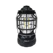 LED prigušiva prenosna kamperska lampa 3xLED/3W/3xAA IPX4 crna